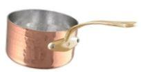 Casserole Mauviel M'Tradition cuivre martelé 12 cm - manche bronze