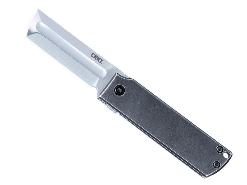 Couteau CRKT Minimalx - manche 8 cm acier inox blackwash