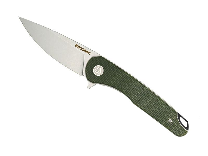 Couteau Eikonic Dromas - manche 11,5 cm micarta vert