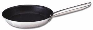 Poêle inox antiadhésive Bourgeat Tradition 32 cm - manche inox
