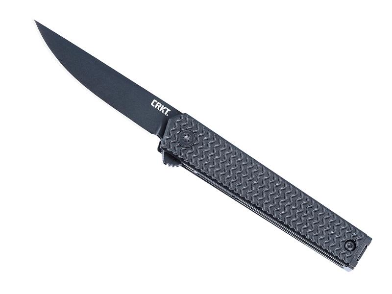 Couteau CRKT CEO Microflipper - manche 8,5 cm aluminium noir