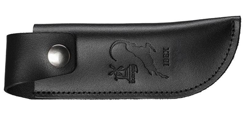 Étui cuir pour couteau de poche pour Ibex 120  - Noir