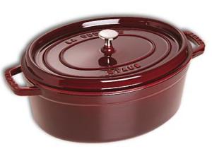Cocotte en fonte Staub ovale grenadine - 29 cm