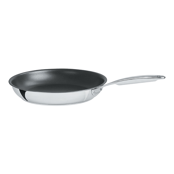 Poêle inox antiadhésive Cristel Castel Pro 32 cm - manche inox