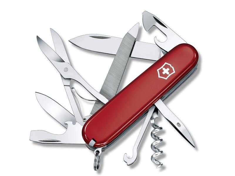 Couteau multifonctions Victorinox MOUNTAINEER - manche 91 mm rouge