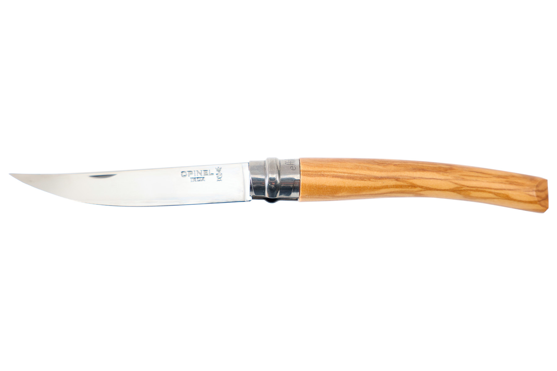 Couteau Opinel N°10 effilé manche olivier nouveau