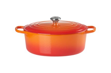 Cocotte en fonte Le Creuset ovale Volcanique - 33 cm