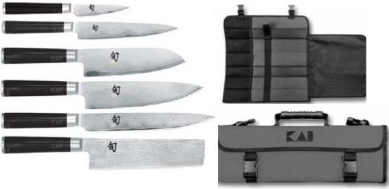 Mallette de 6 couteaux japonais Kai Shun Classic
