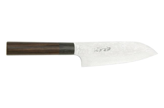 Couteau japonais artisanal Kamo Hocho - Couteau santoku 15,5 cm