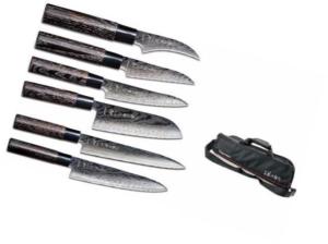 TOJIRO SHIPPU BLACK MALLETTE DE 6 COUTEAUX