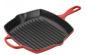 SKILLET CARRÉ GRIL LE CREUSET - Ø26 CM - CERISE