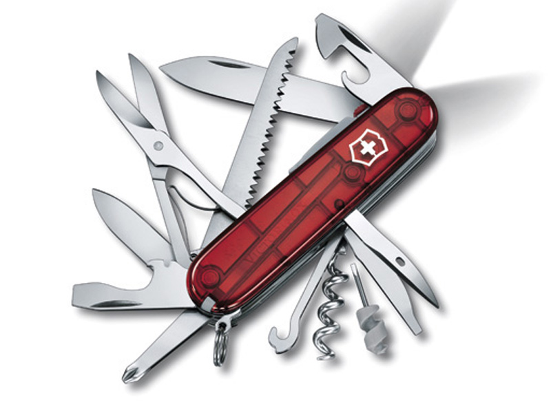 Couteau suisse Victorinox Huntsman Lite - rouge translucide