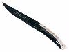 LE THIERS - COUTEAU PAR DOZORME - CORNE DE BÉLIER 10.5CM NOIR INOX