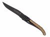 COUTEAU LAGUIOLE PAR CLAUDE DOZORME - LINER LOCK 11CM - OLIVIER/NOIR