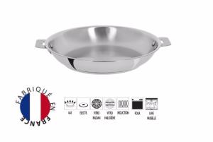 Poêle inox Cristel Casteline 30 cm - poignées amovibles