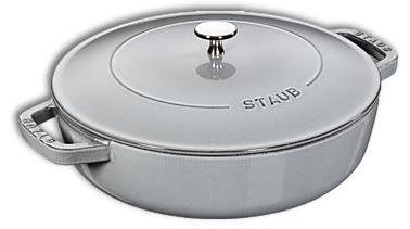 Sauteuse Chistera en fonte Staub gris graphite - 24 cm