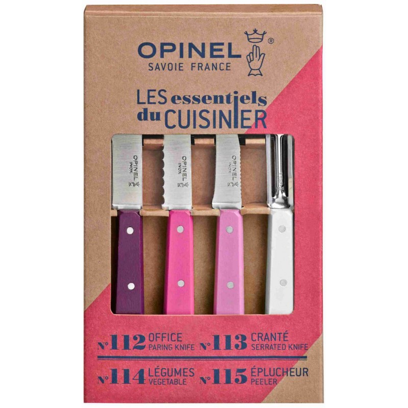 Coffret 4 couteaux Opinel Les essentiels Primarosa