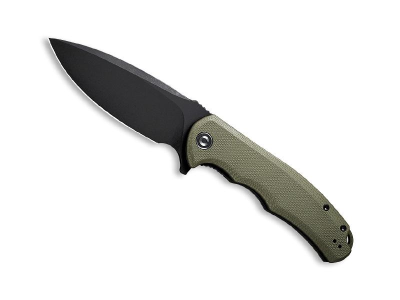 Couteau Civivi Praxis blackwash - manche 12 cm G10 vert