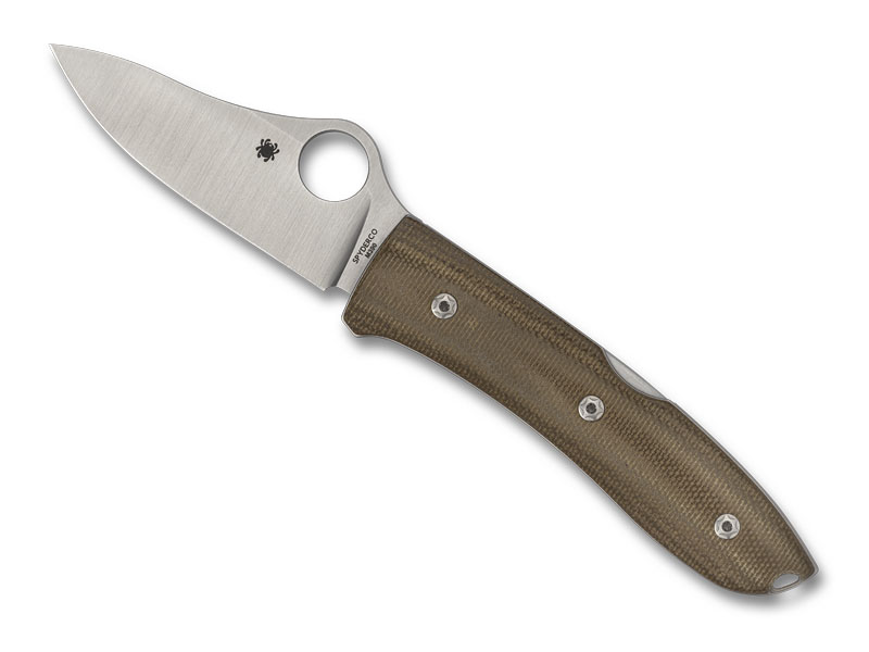 Couteau Spyderco Spyopera par Lionsteel - manche 10 cm titanium