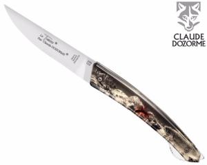 COUTEAU LE THIERS "VERROU" PAR CLAUDE DOZORME - 12CM - MOTIF TRUITE