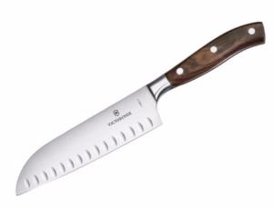 COUTEAU DE CUISINE FORGÉE PALISSANDRE SANTOKU LAME ALVÉOLÉE 17CM VICTORINOX