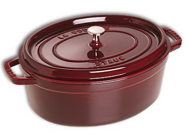 Cocotte en fonte Staub ovale grenadine - 29 cm