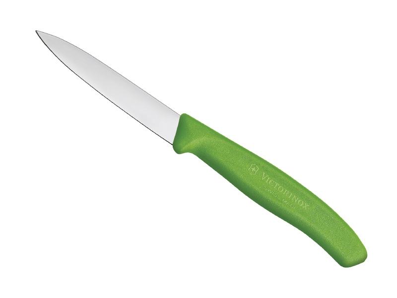 Couteau office Victorinox Swis Classic lame 8cm pointe milieu - manche vert