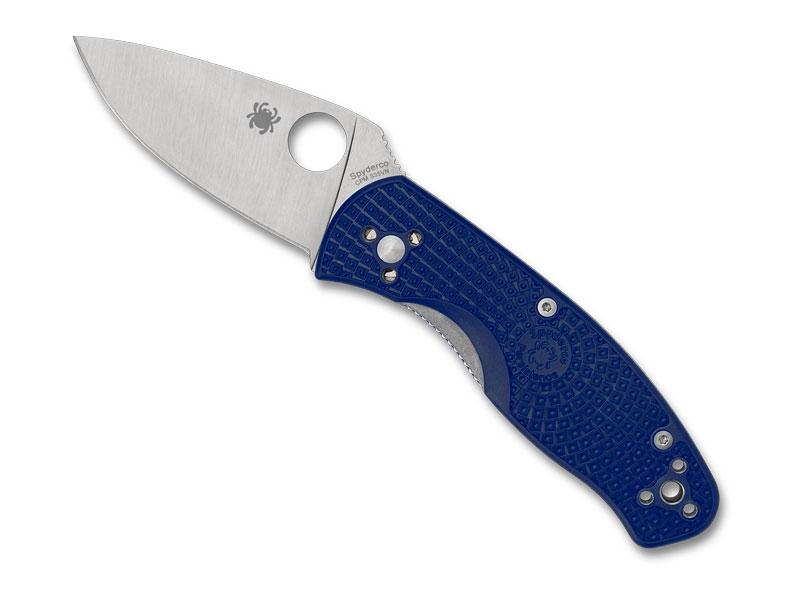 Couteau Spyderco Persistence - manche 10,5 cm nylon/fibre de verre bleu