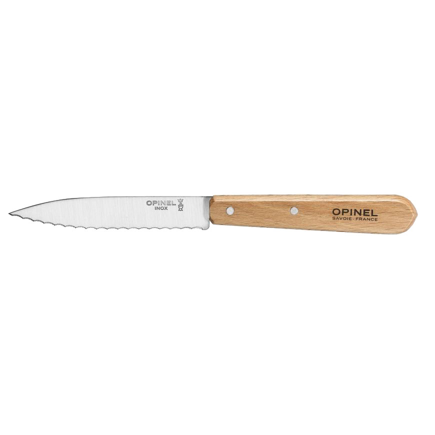 Couteau Opinel cranté n°113 - manche hêtre naturel