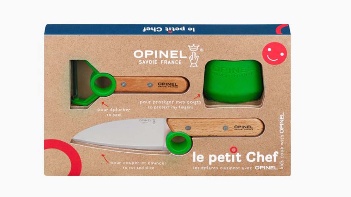 Coffret 3 pièces enfant Opinel - Le Petit Chef - vert