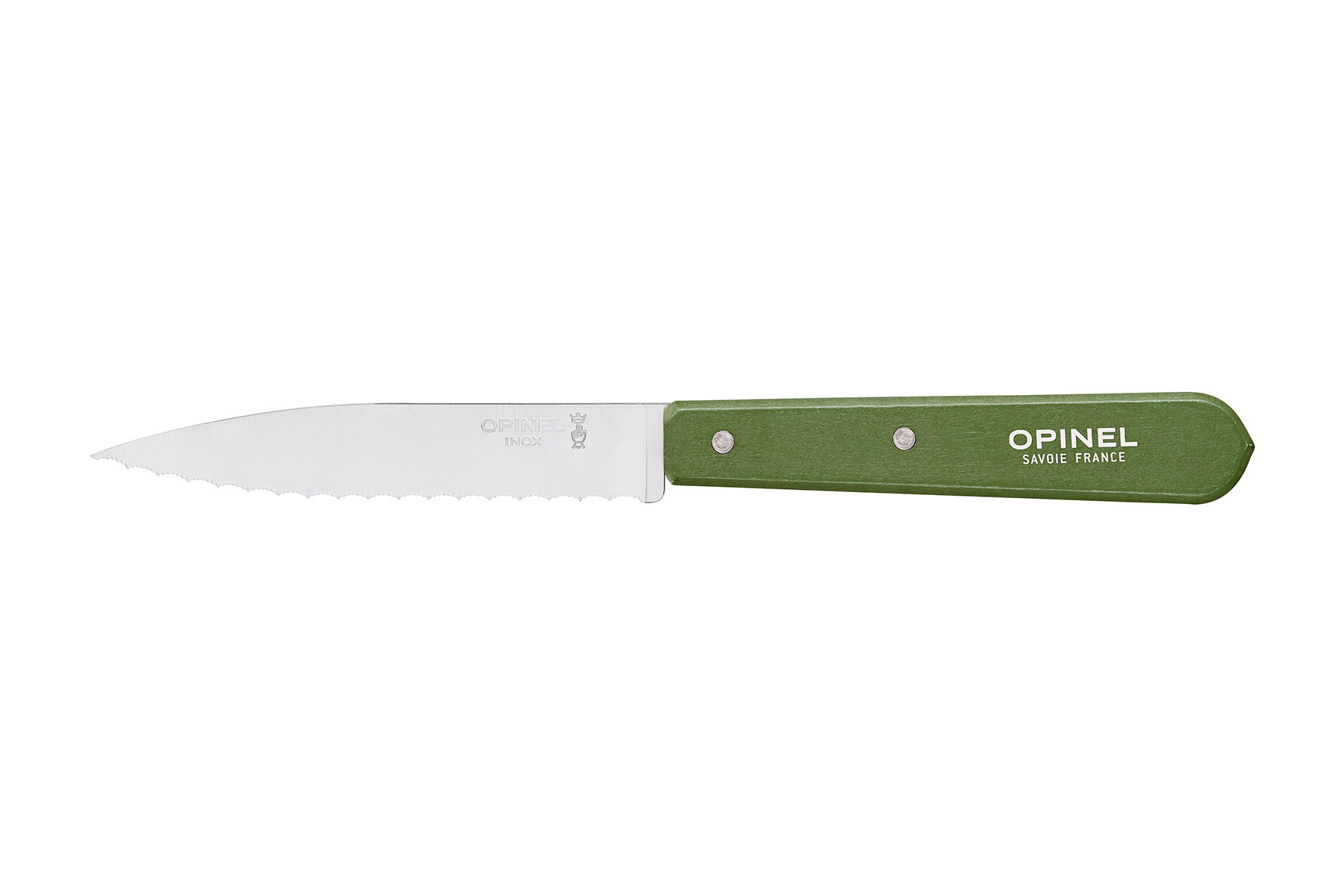 Couteau Opinel cranté N°113 - Coloris kaki