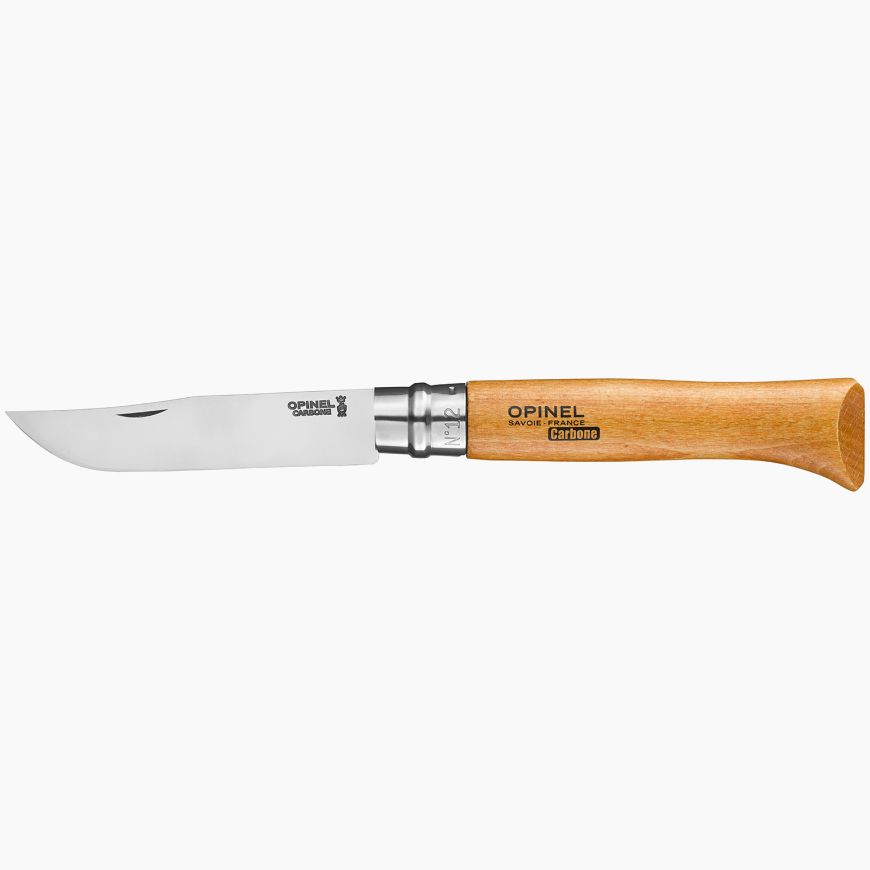 Couteau Opinel n°12 lame carbone - manche hêtre
